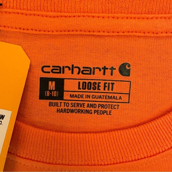Carhartt Women's Loose Fit T-Shirt Size M Heavyweight Short Sleeves Pocket NWT - Picture 9 of 13